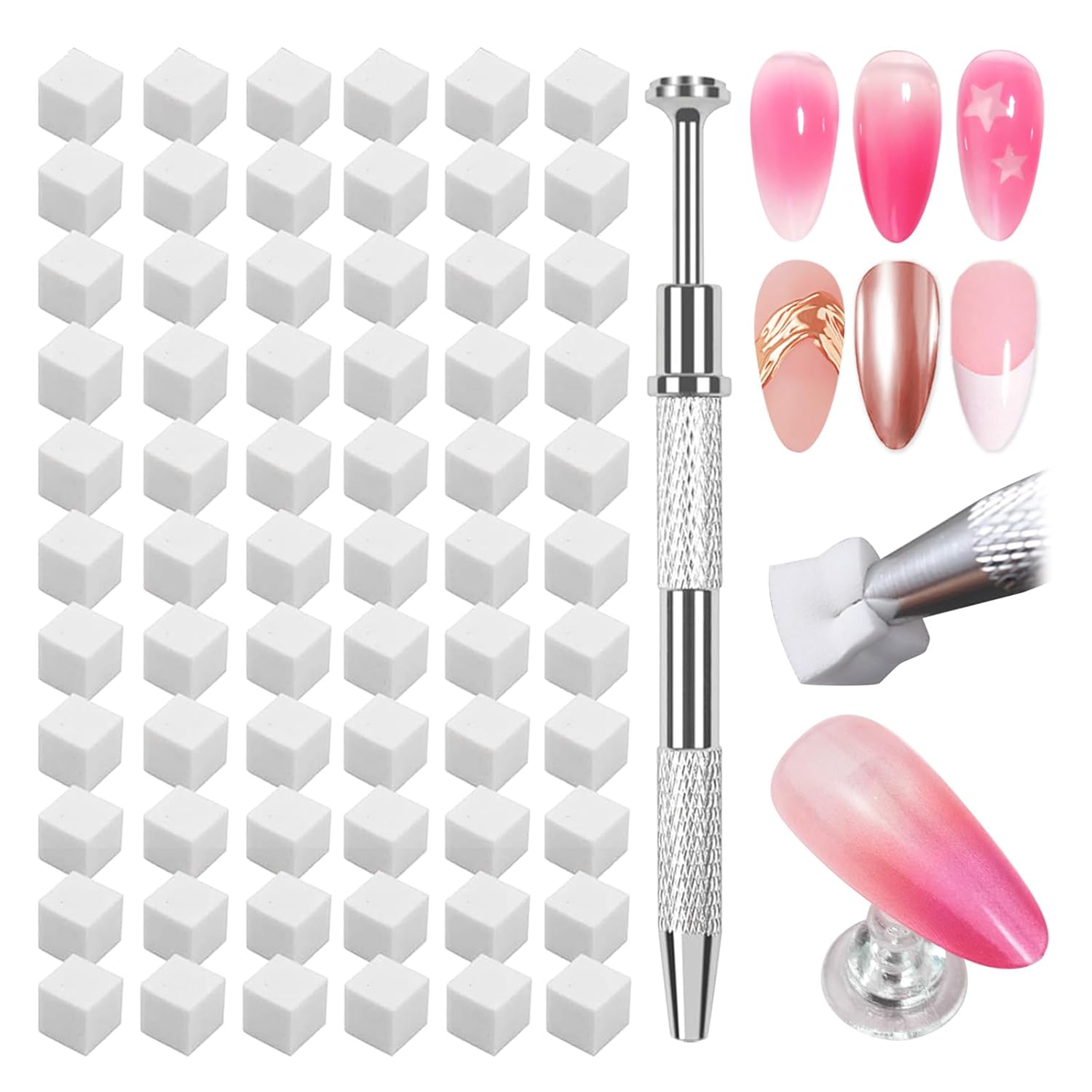 Nail Art Chrome - 150 STUKS Ombre Nail Art Sponsset