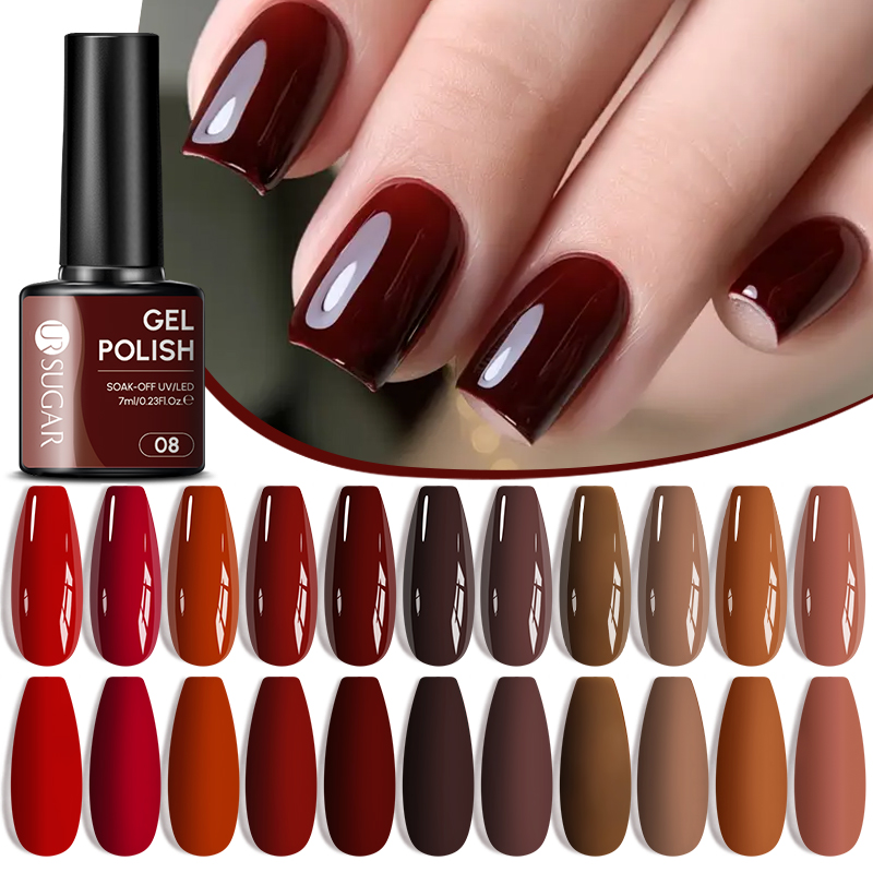 Nail Art Red Wine - UR SUGAR 7 ml Cherry Red