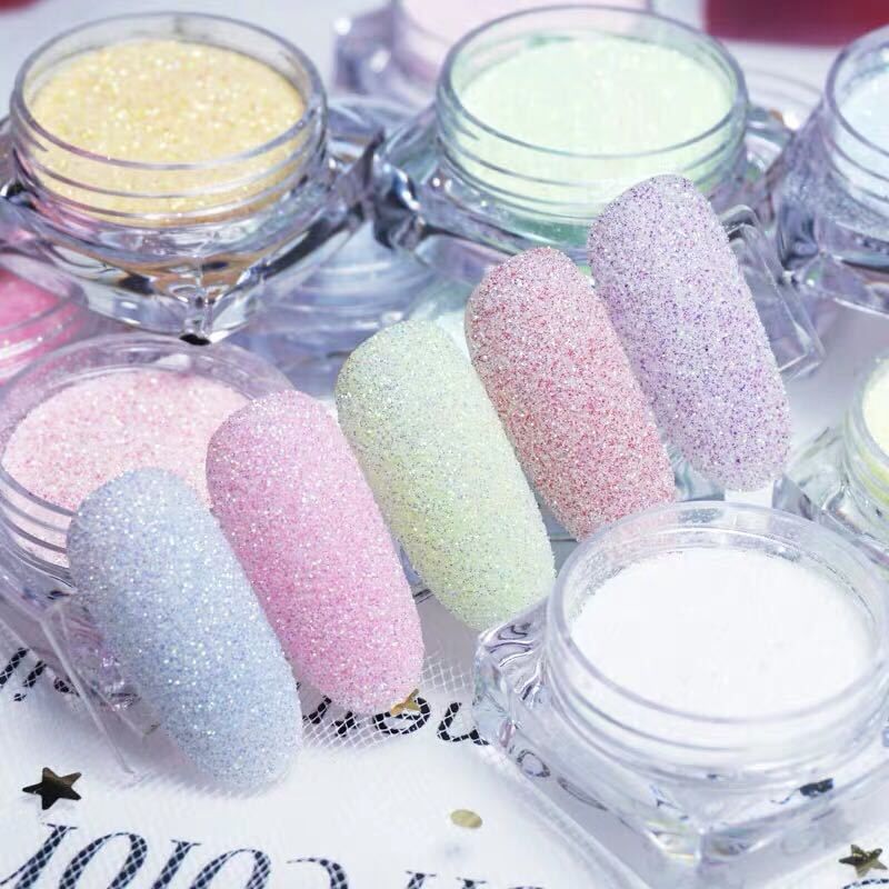 Dip Powder Nail - 12 Kleuren/Set Shining Suiker Nail Glitter