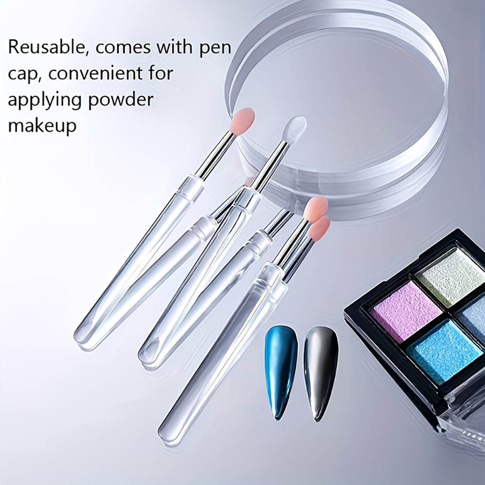 Nail Art Chrome - Herbruikbare Chrome Glitter Applicator voor Manicure,