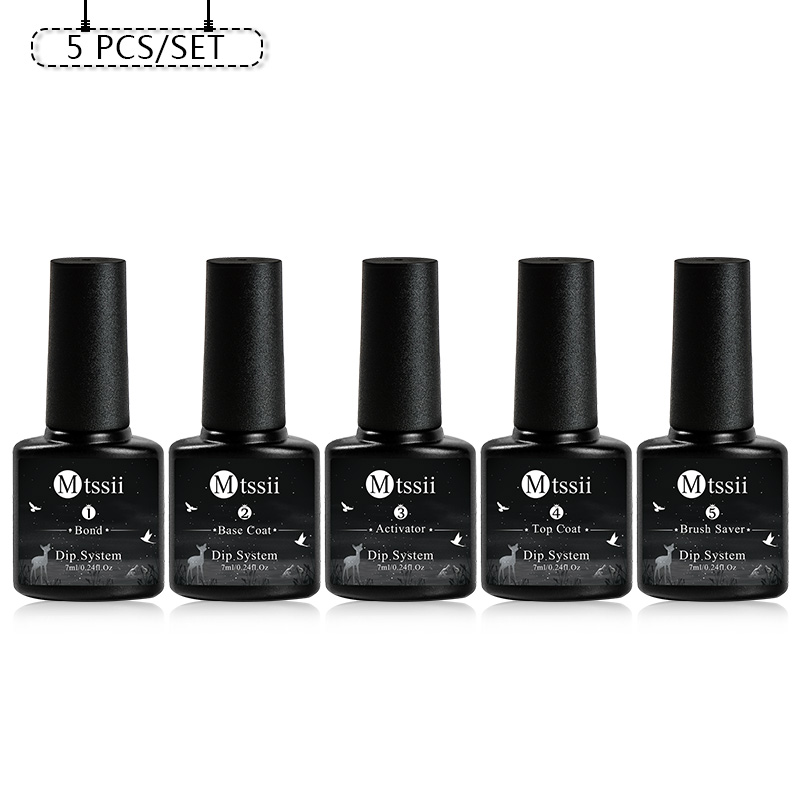 Dip Powder Nail - Mtssii 1/5pcs Dompelen Nagelpoeder Systeem Base