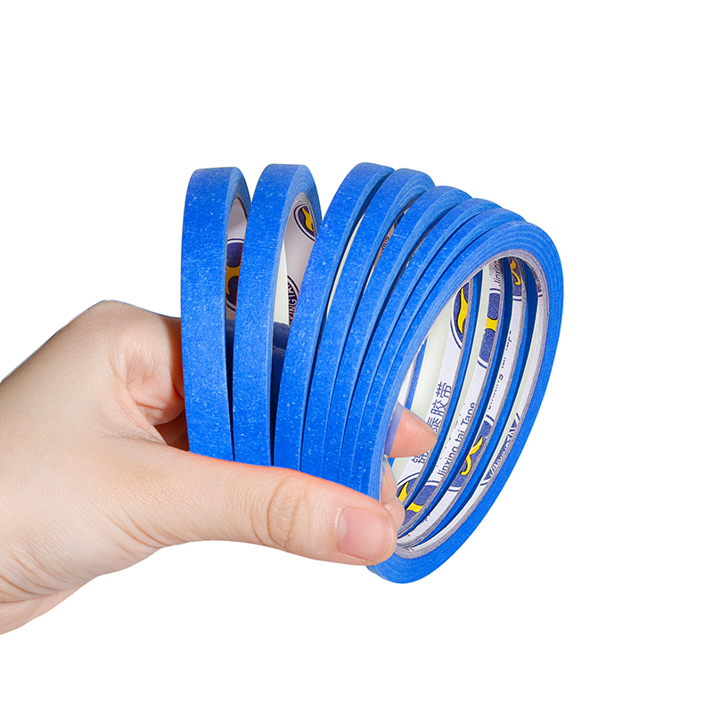 Striping Tape Nail - 8 Rollen Blauwe Fijne Lijn Afplaktape
