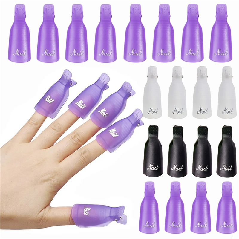 Nail Art Gel Polish - 10 stuks plastic acryl nagelkunst soak-off
