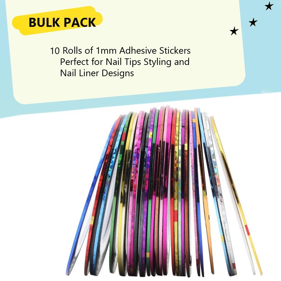10 rollen 1 mm Nail Art Stripi - Striping Tape Nail recensie en prijs