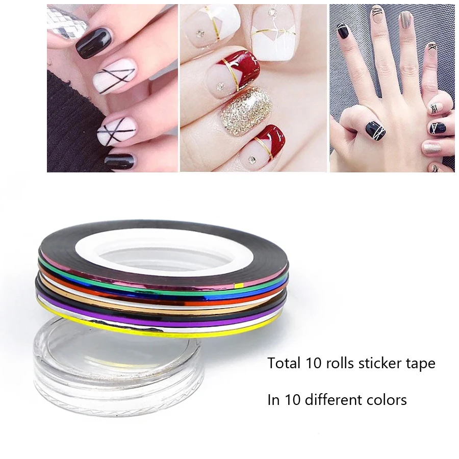 10 rollen 1 mm Nail Art Stripi - Striping Tape Nail recensie en prijs