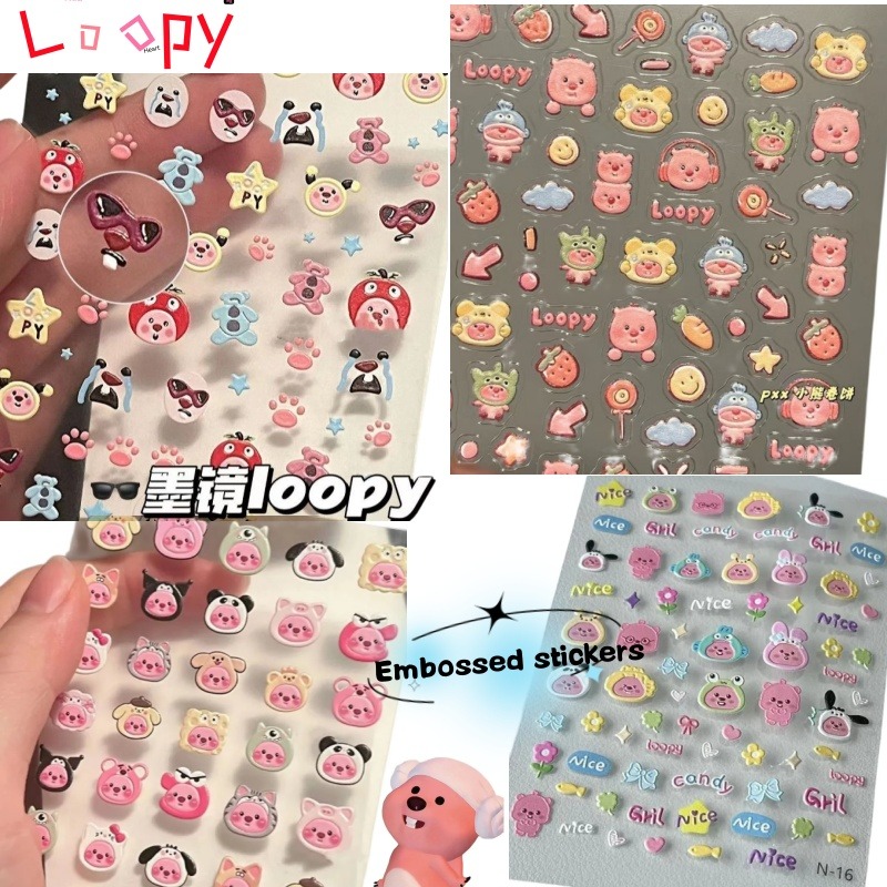 Loopy 3D reliëfsticker, transp - Nail Art Design recensie en prijs