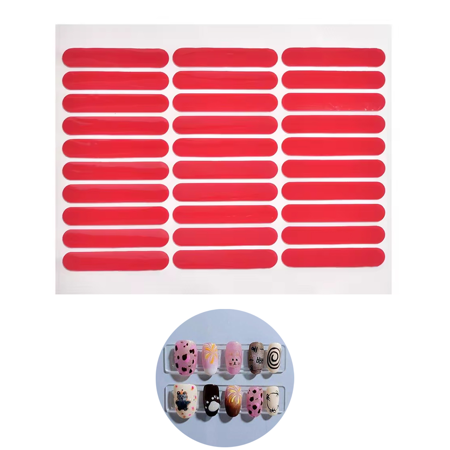 LULAA dubbelzijdige kristallen - Striping Tape Nail recensie en prijs