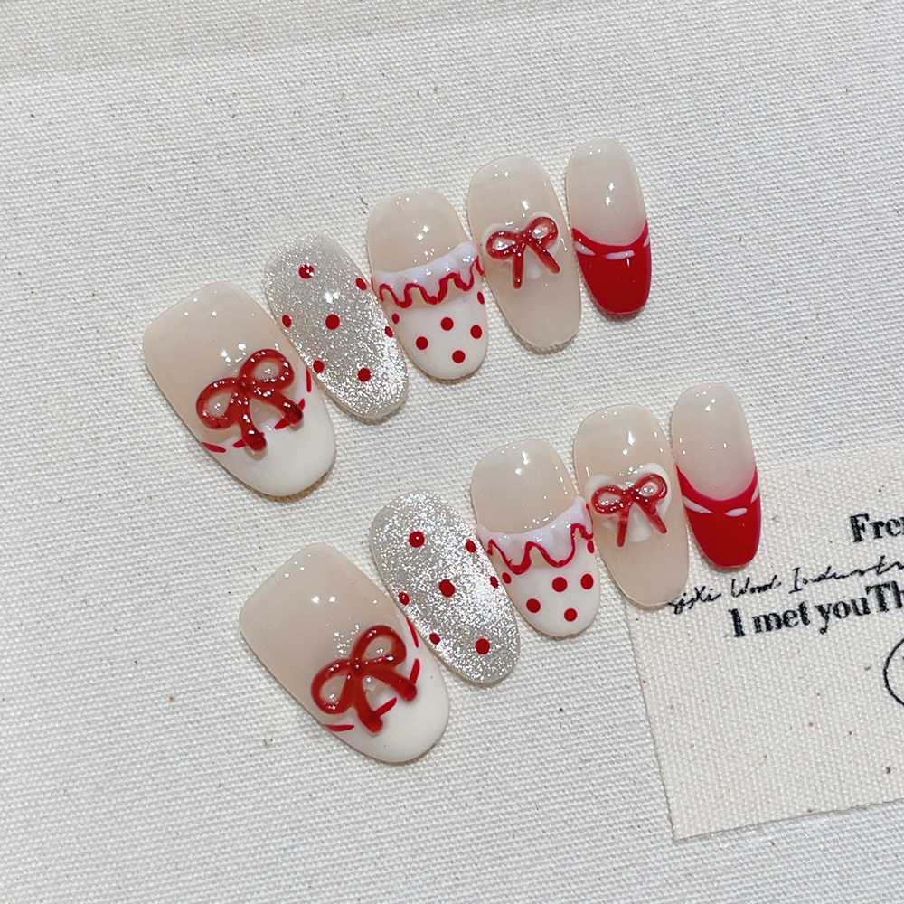 10 stuks korte ovale handgemaa - Nail Art Oval recensie en prijs