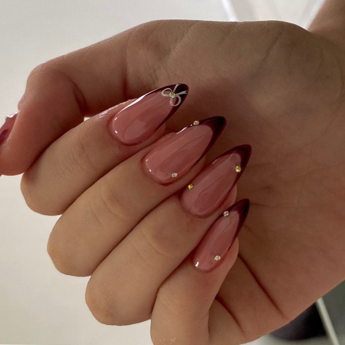 24 stuks retro wijnrode Franse - Nail Art Red Wine recensie en prijs