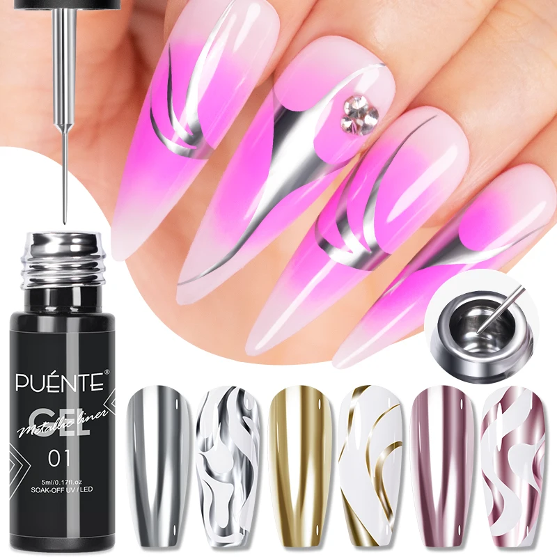 5ml Gouden Zilverachtige Metal - Nail Art Chrome recensie en prijs