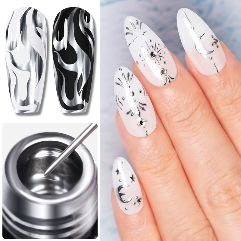 5ml Gouden Zilverachtige Metal - Nail Art Chrome recensie en prijs
