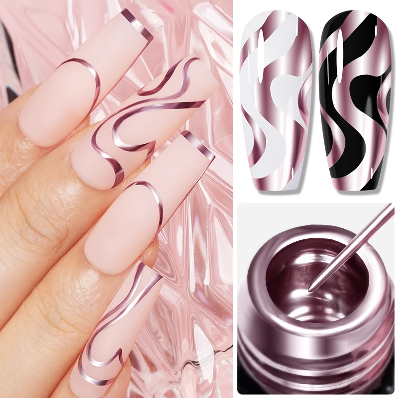 5ml Gouden Zilverachtige Metal - Nail Art Chrome recensie en prijs