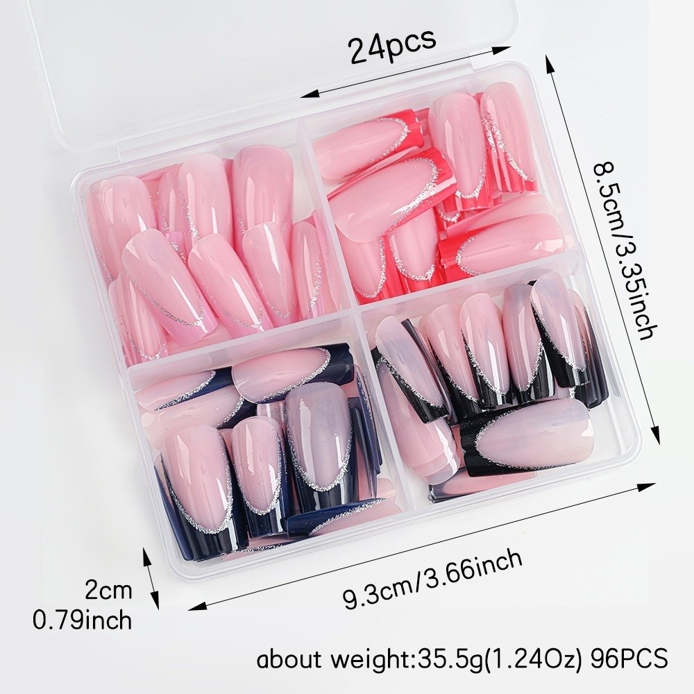 96 stuks/doos Vierkante Vorm O - Nail Art Design recensie en prijs