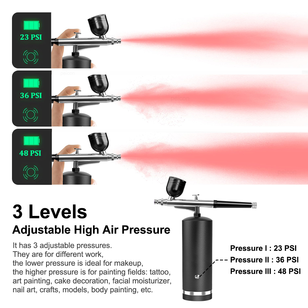 Airbrush met compressor Oplaad - Nail Fan Brush recensie en prijs