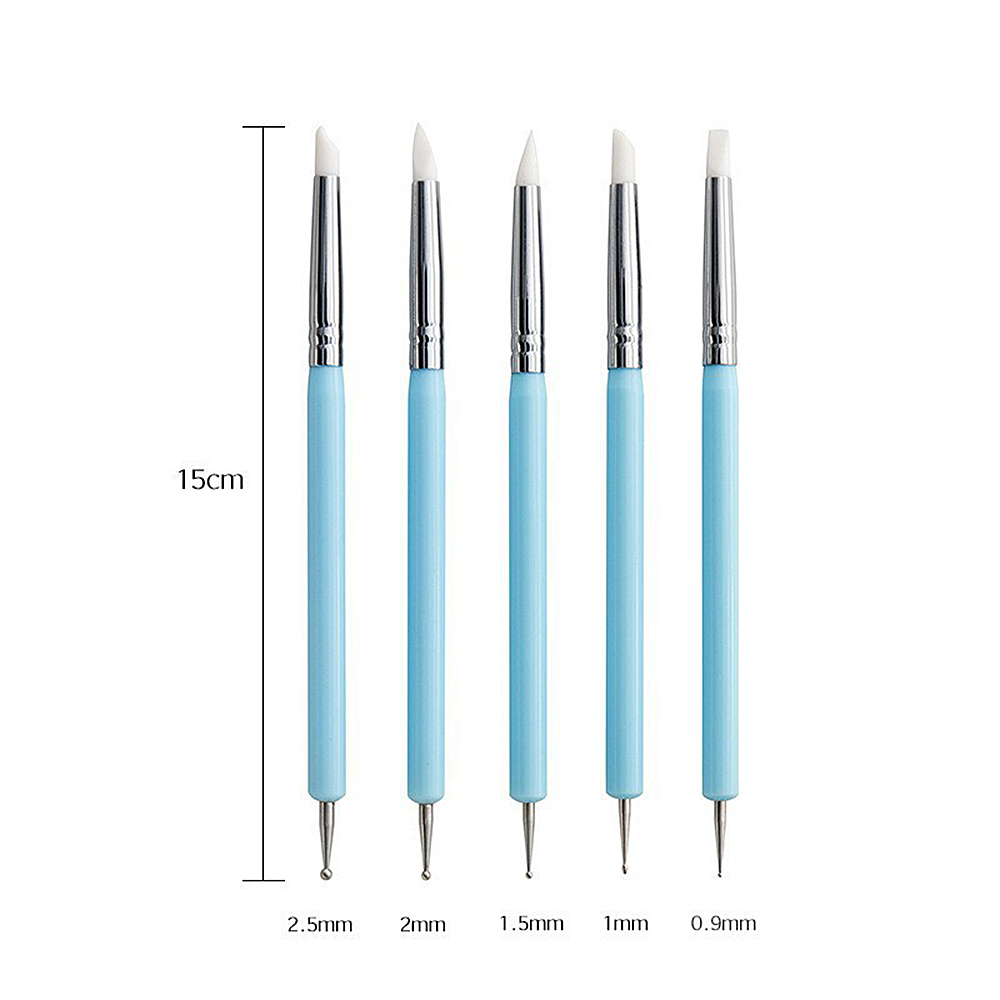 5/10 Stuks Siliconen Klei Beel - Nail Fan Brush recensie en prijs