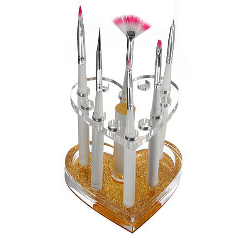12-gaten nagelborstels opbergd - Nail Fan Brush recensie en prijs