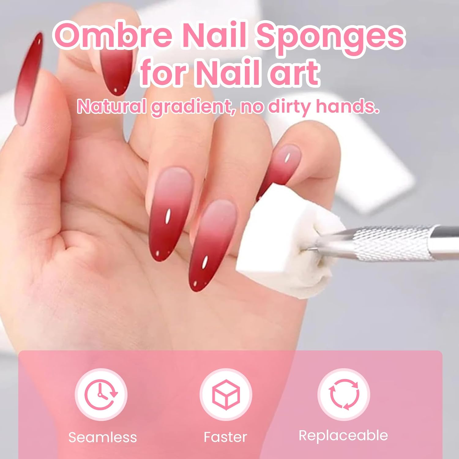 150 STUKS Ombre Nail Art Spons - Nail Art Chrome recensie en prijs
