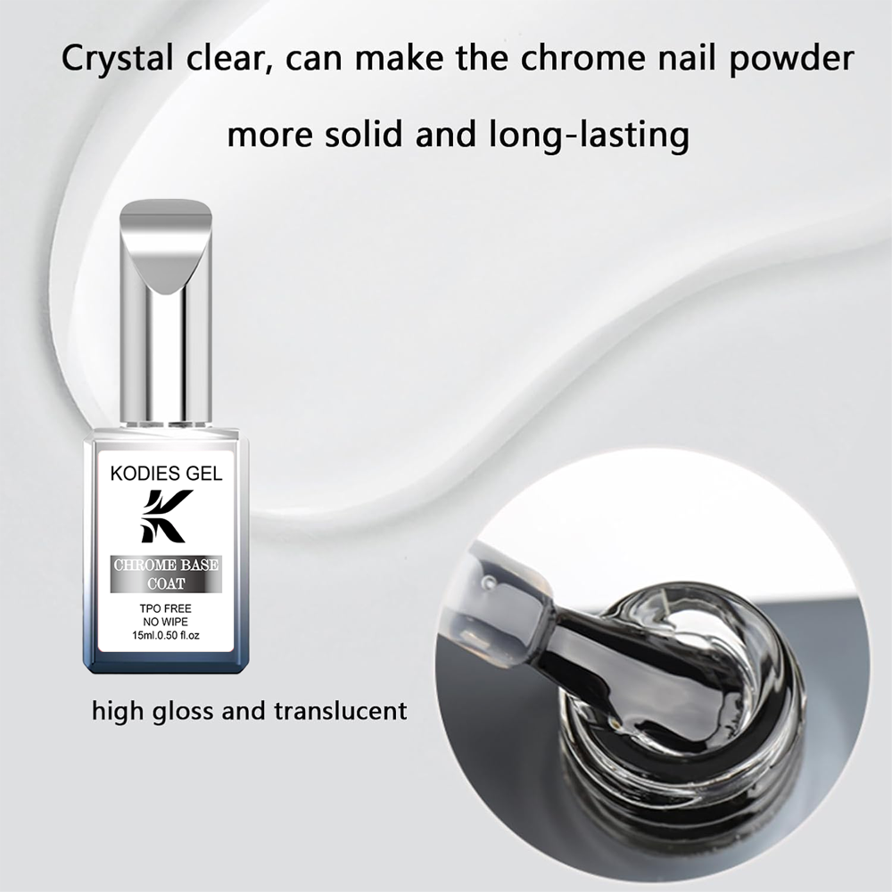 KODIES GEL Helder Chroom Basis - Nail Art Chrome recensie en prijs