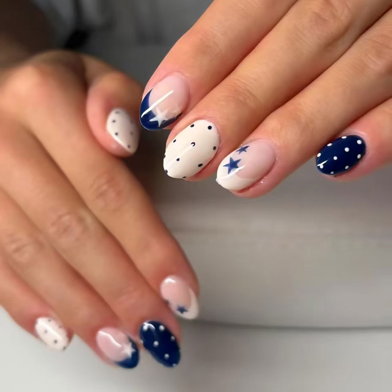 24 stuks pentagram opzetnagels - Nail Art Oval recensie en prijs