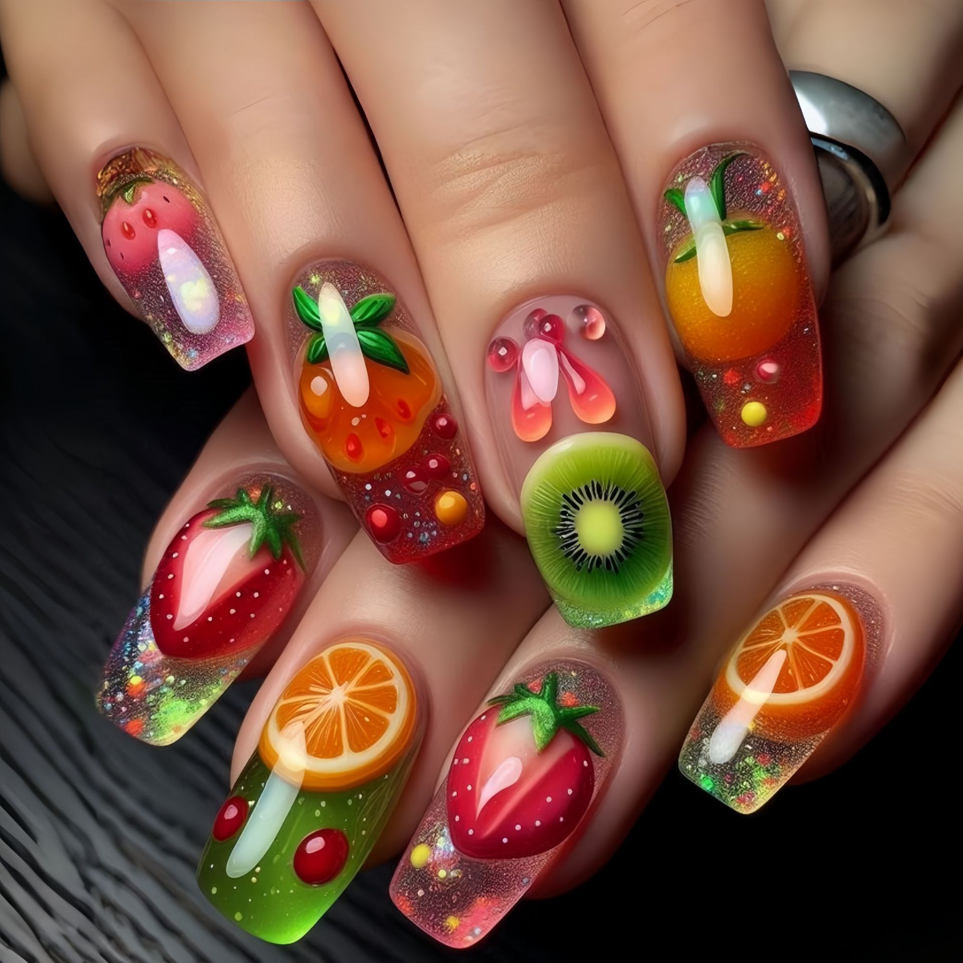 Middellange nepnagels voor dam - Nail Art Red Wine recensie en prijs