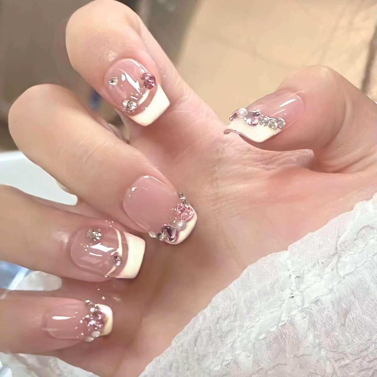 24 stuks herfststijl middellan - Nail Art Oval recensie en prijs