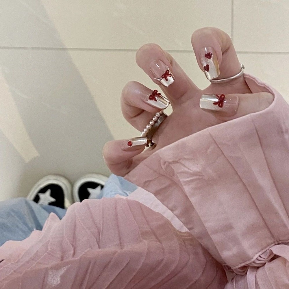 Wijnrode nagelkunstdecoraties  - Nail Art Red Wine recensie en prijs