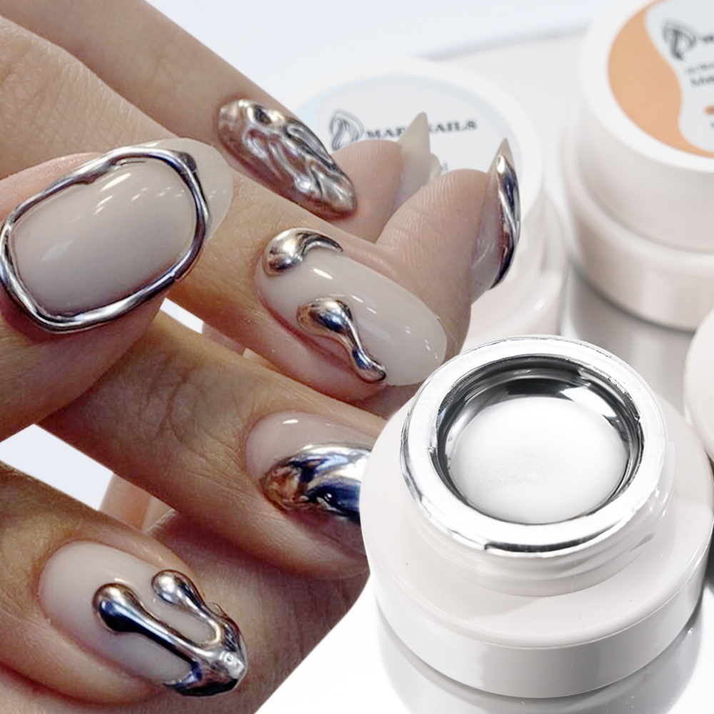 5ml Zilver Goud Metallic Gel N - Nail Art Chrome recensie en prijs