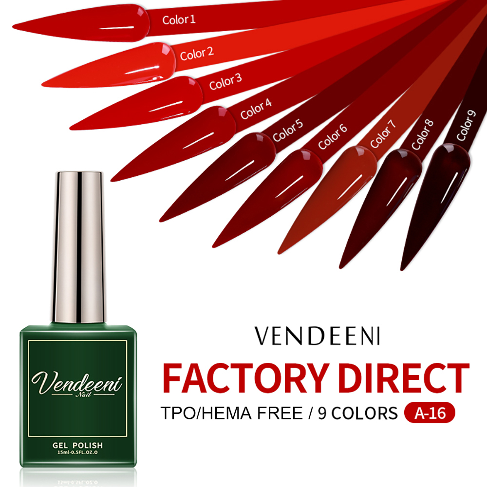 Vendeeni 9 Kleuren Wijnrode Ge - Nail Art Red Wine recensie en prijs