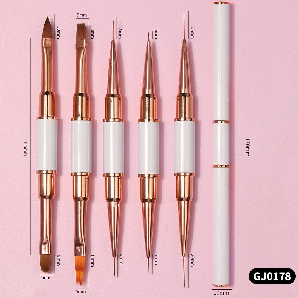 Dubbelzijdige acryl nagelkunst - Nail Fan Brush recensie en prijs