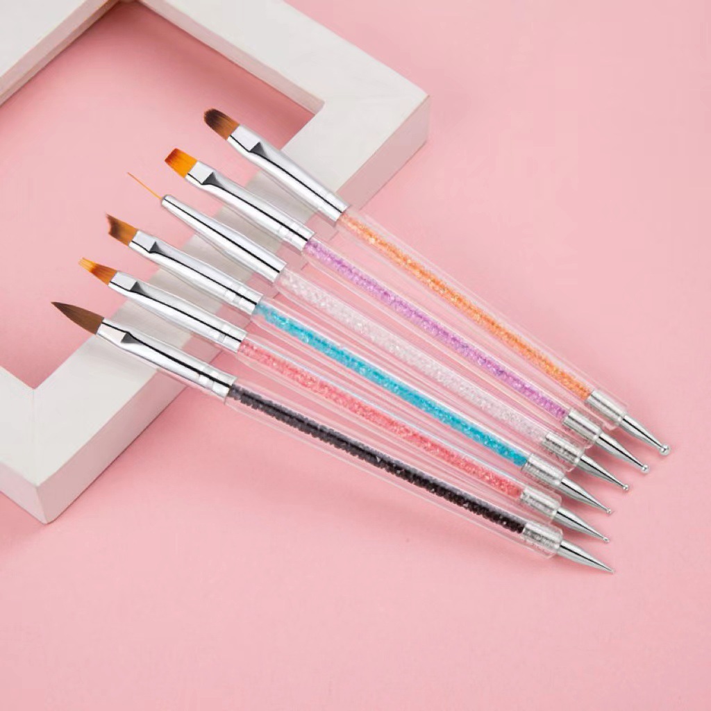 Dubbelzijdige acryl nagelkunst - Nail Fan Brush recensie en prijs