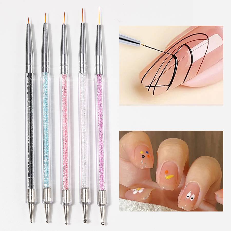 Dubbelzijdige acryl nagelkunst - Nail Fan Brush recensie en prijs