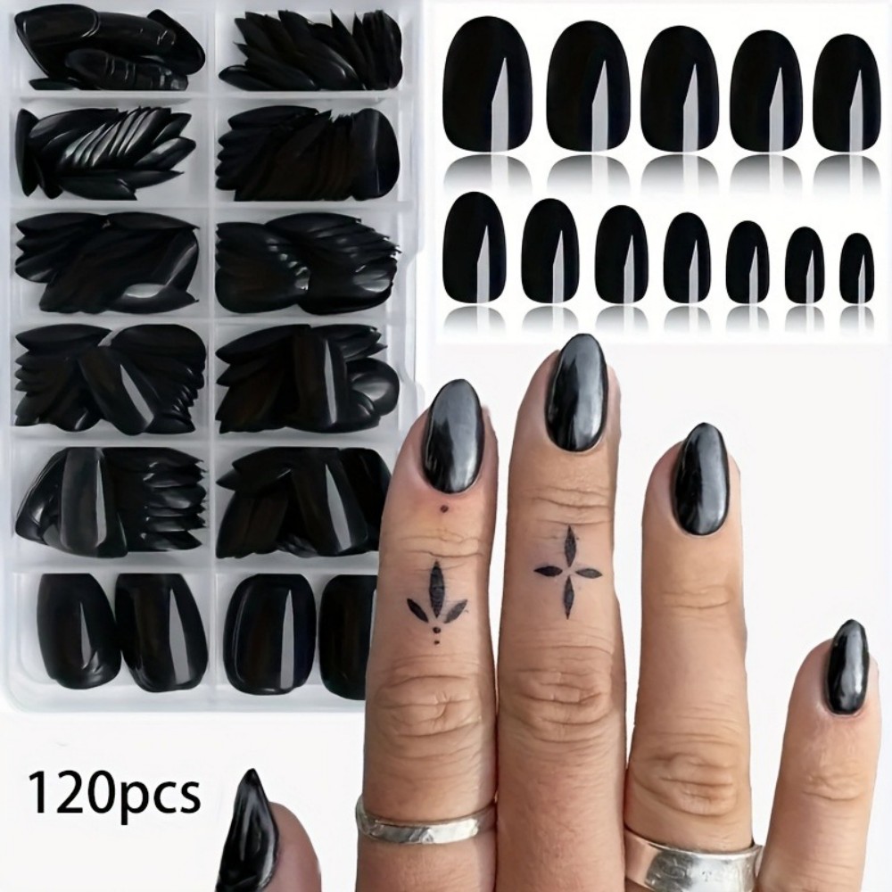 Medium amandelvormige glanzend - Nail Art Oval recensie en prijs