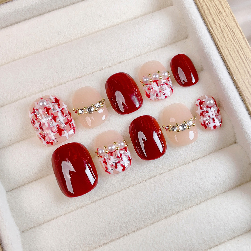 10 stuks korte vierkante ronde - Nail Art Design recensie en prijs